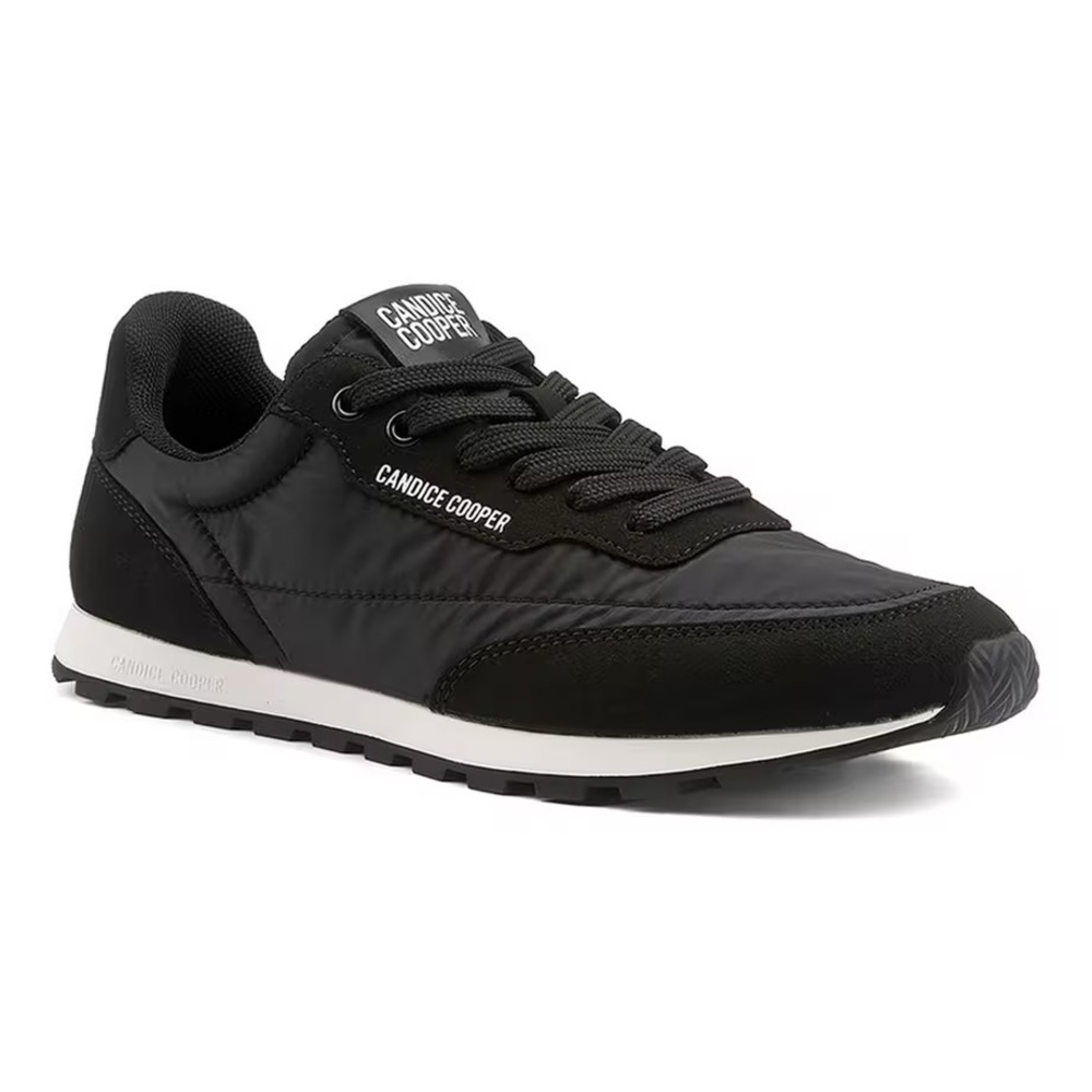 Candice Cooper PLUME 3 - Suede and technical fabric sneakers - Black